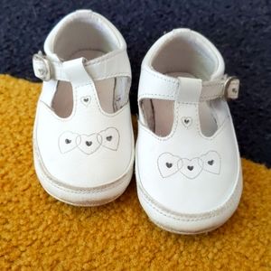 White baby shoes